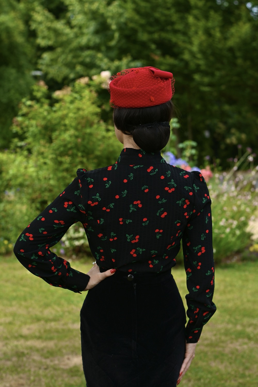Lena Cherry Blouse
